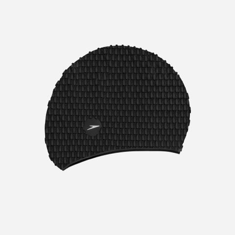 Speedo - Nón bơi nam nữ Speedo Bubble Cap Black Swimming