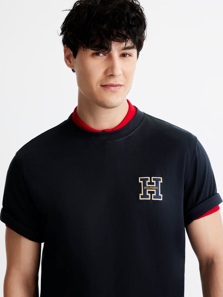 Tommy Hilfiger - Áo thun tay ngắn nam TH Interlock Logo Tee