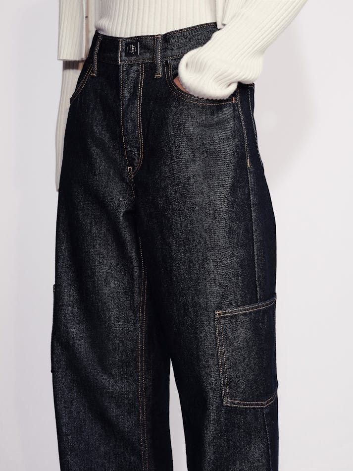Calvin Klein - Quần jeans ống rộng CK nữ Premium HighRise Wide Leg