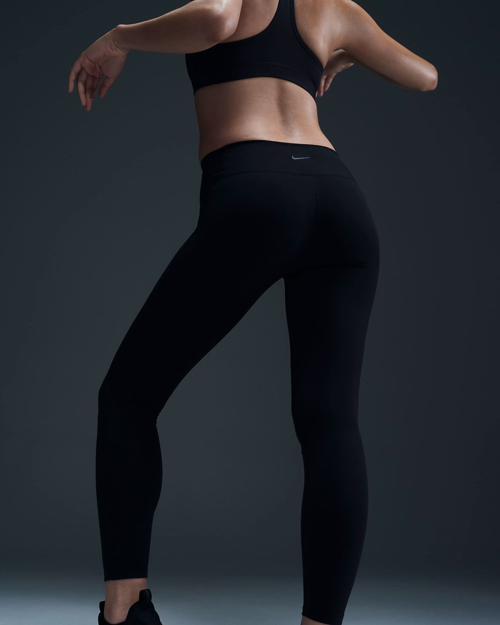 Nike - Quần dài ống bó tập luyện Nữ One Seamless Front Women's High-Waisted Full-Length Leggings