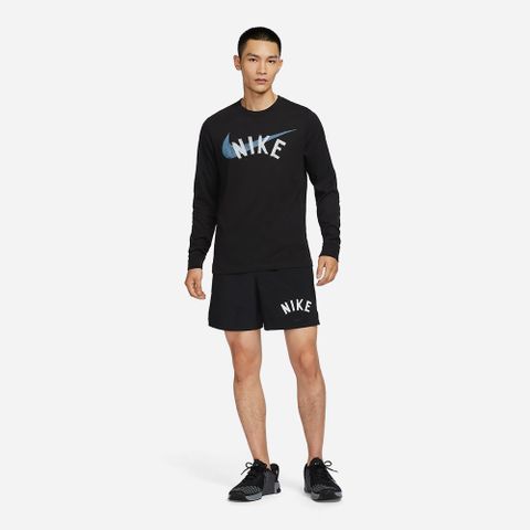Nike - Áo thun tay dài tập luyện Nam Dri-Fit Tee Long Swoosh