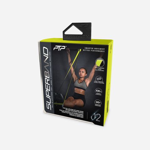 Ptp - Dụng cụ kháng lực tập gym nam nữ Superband Dual Colour Light Fitness