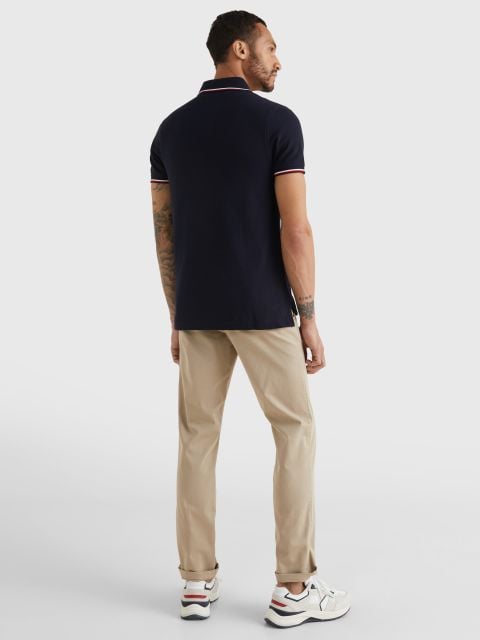 Tommy Hilfiger - Áo polo tay ngắn nam Core Tommy Tipped Slim Polo