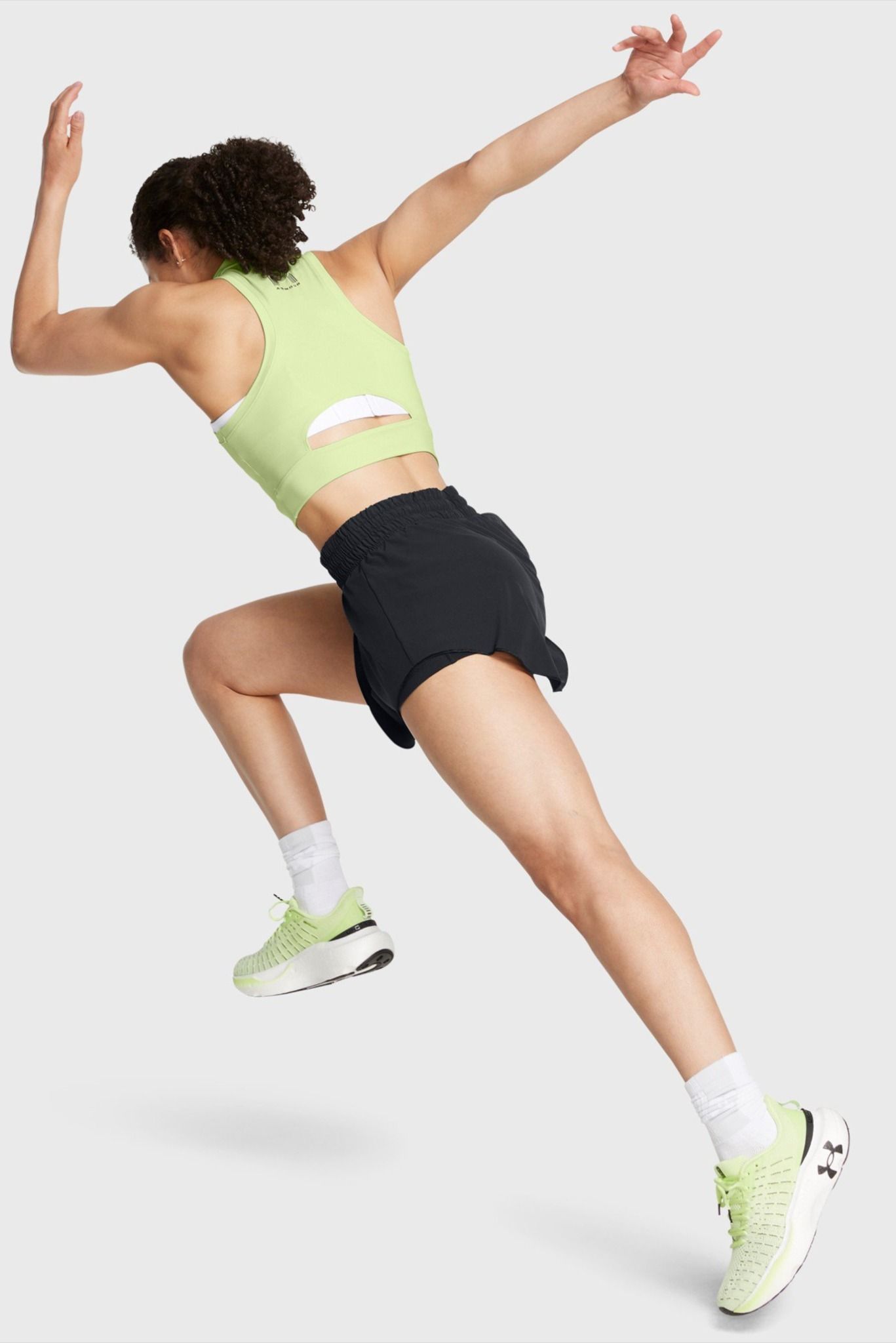 Under Armour - Áo ba lỗ nữ Run Anywhere Crop Running Tanks