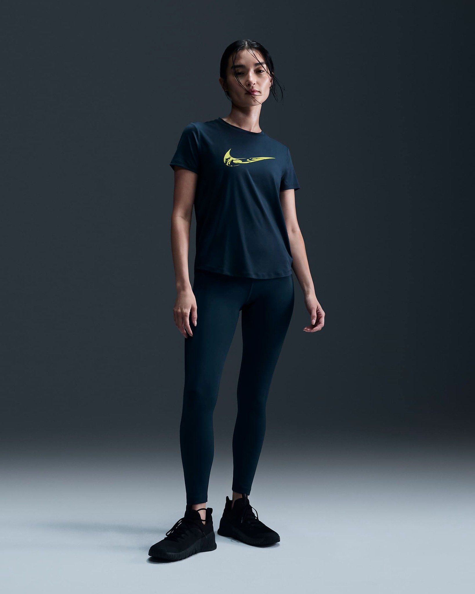 Nike - Áo tay ngắn thể thao Nữ One Swoosh Dri-Fit Tee