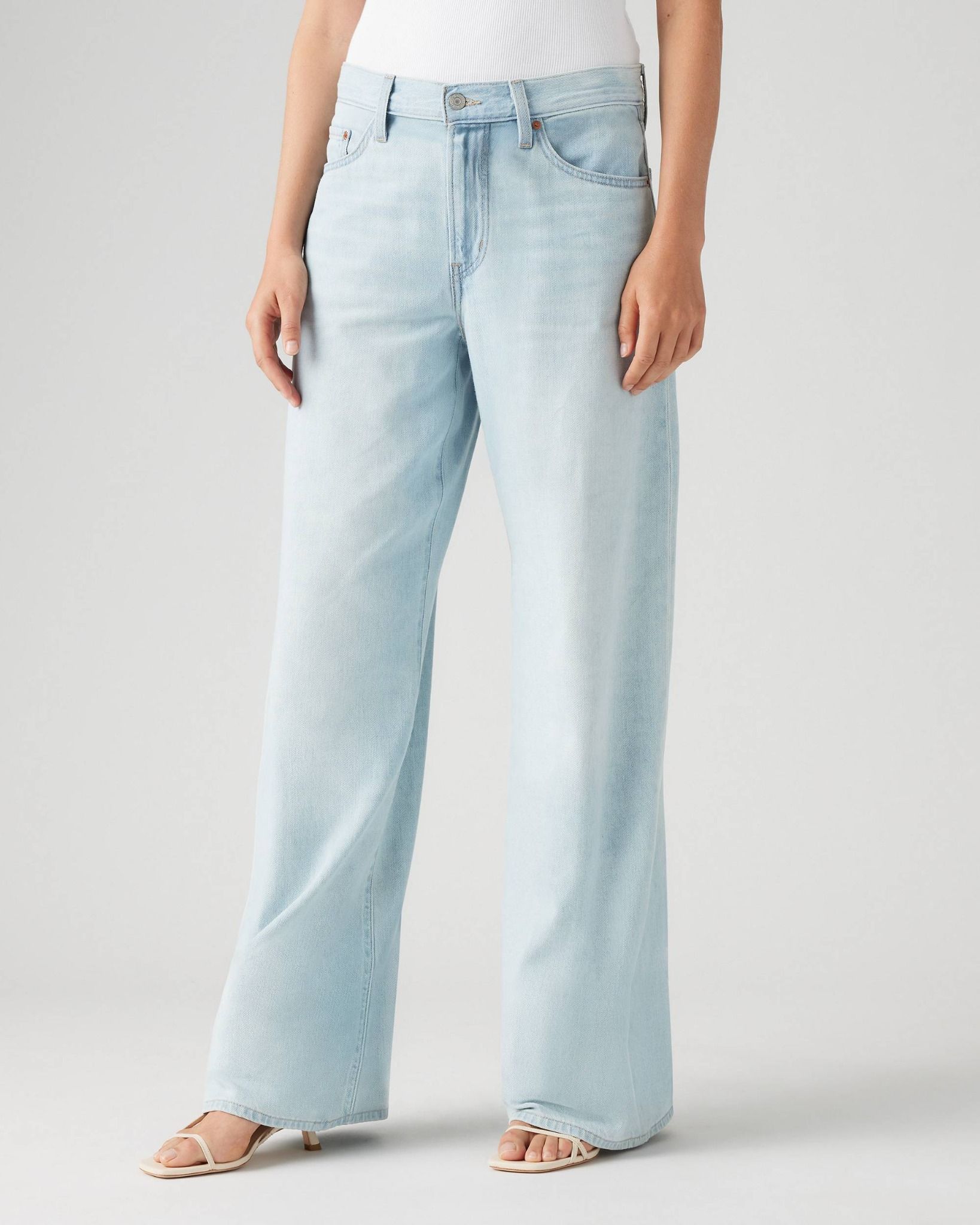 Levi's - Quần jeans ống rộng nữ Xl Straight Linen+ Denim Jeans