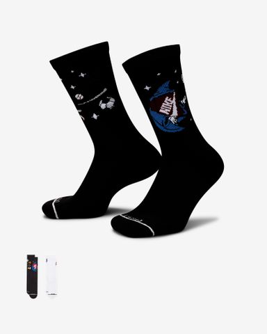 Nike - Bộ hai đôi Vớ thể thao Nam Nike Everyday Plus Socks