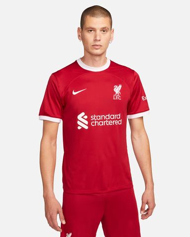 Nike - Áo đá banh Nam Liverpool F.C. 2023/24 Stadium Home Men's Nike Dri-FIT Football Shirt