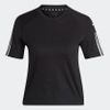 adidas - Áo tay ngắn Nữ Train Essentials Cotton 3-Stripes Crop Tee