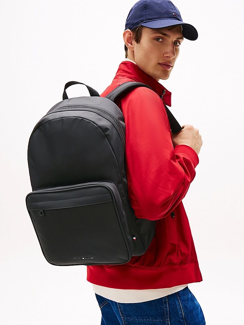 Tommy Hilfiger - Ba lô nam Metal Logo Double Zip Backpack