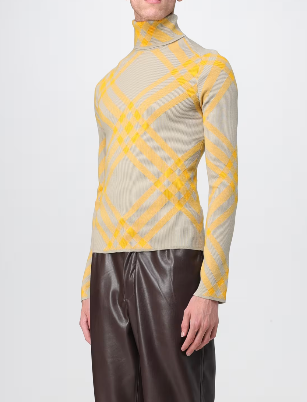 Burberry - Áo len dệt kim nam Burberry Roll-neck sweater for Man