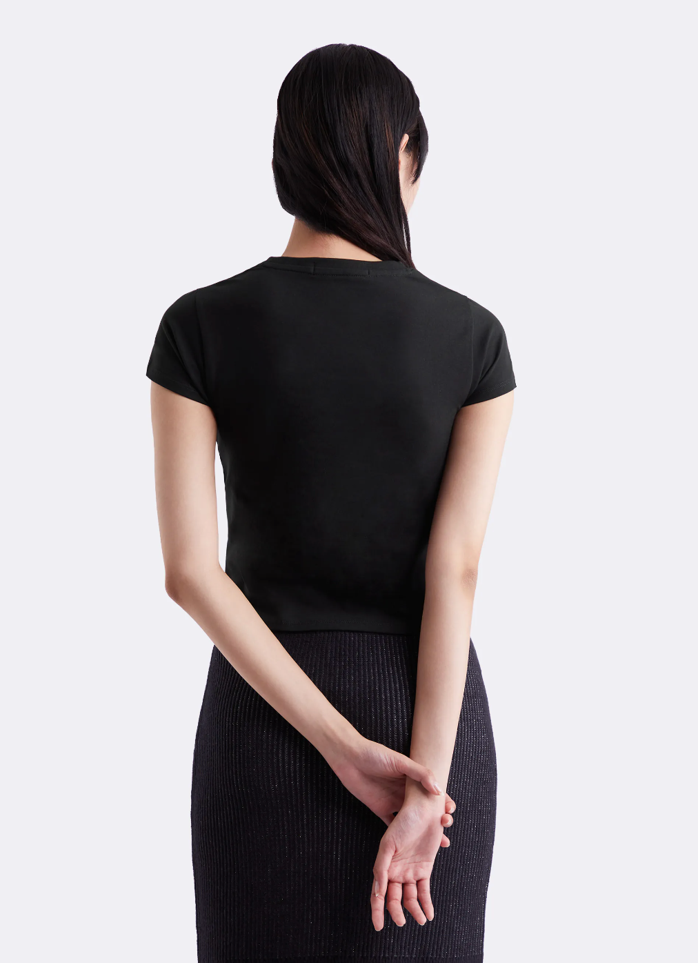 Calvin Klein - Áo tay ngắn CK nữ Diffused Box Fitted Tee