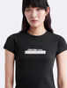 Calvin Klein - Áo tay ngắn CK nữ Diffused Box Fitted Tee