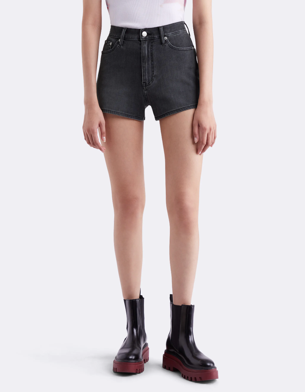 Calvin Klein - Quần jeans ngắn CK nữ Premium High-rise Short
