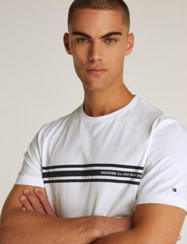 Tommy Hilfiger - Áo thun tay ngắn nam Central Chest Stripe Tee