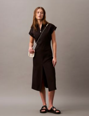Calvin Klein - Đầm CK nữ Tech Stretch Zip Neck Dress