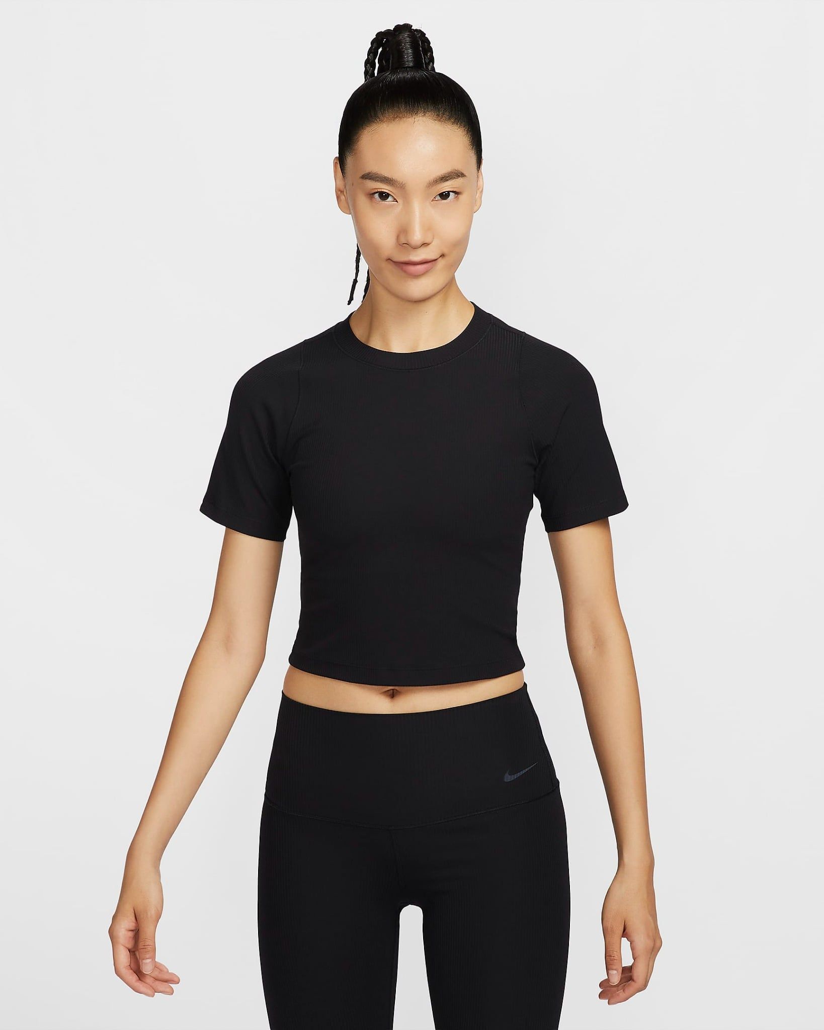 Nike - Áo ba lỗ thể thao Nữ Zenvy Rib Women's Dri-FIT Short-Sleeve Top