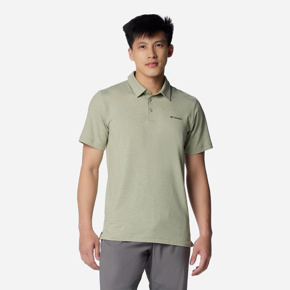 Columbia - Áo thun có cổ nam Tech Trail™ Outdoor