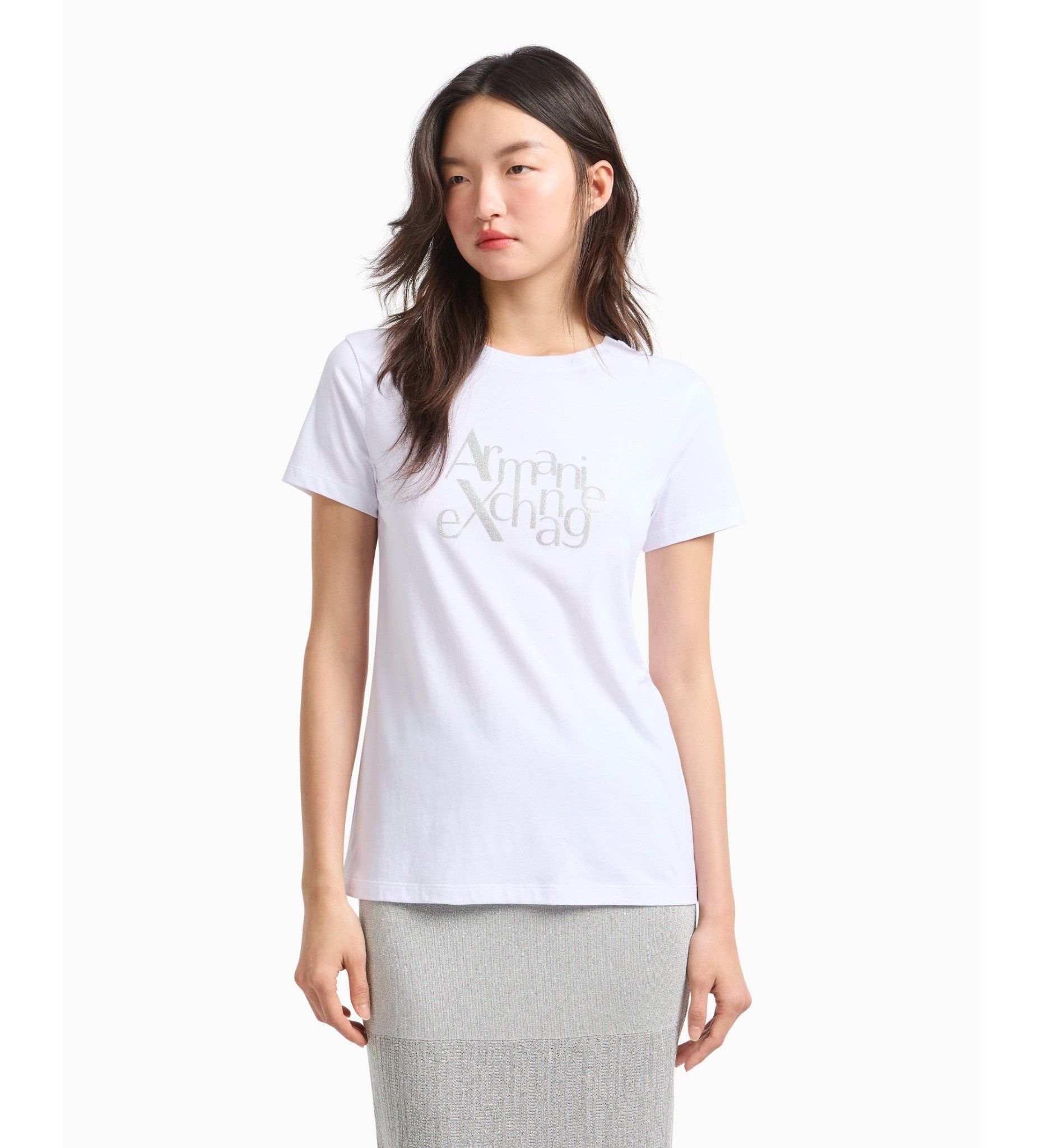 Armani Exchange - Áo thun dáng suông nữ Aix Women's T-Shirt