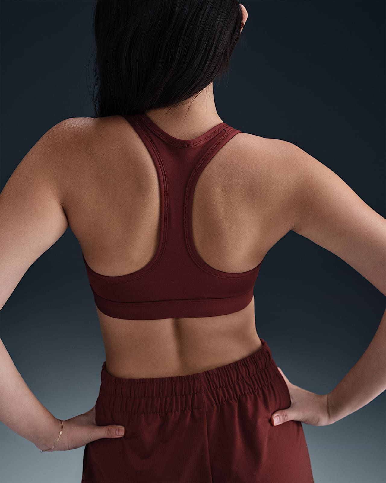 Nike - Áo ngực thể thao Nữ Swoosh Medium-Support Women's Padded Sports Bra