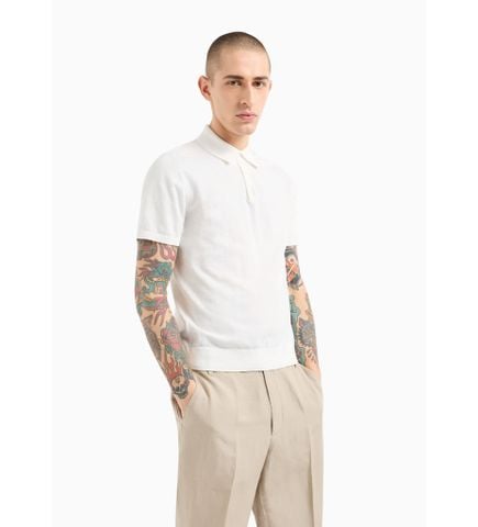 Armani Exchange - Áo thun có cổ nam Aix Men's Knitted Knitwear