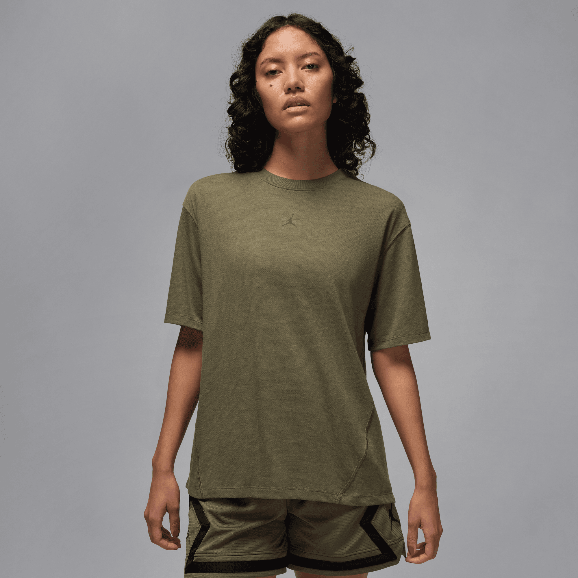 Nike - Áo tay ngắn thể thao Nữ Jordan Sport Women's Diamond Short-Sleeve Top