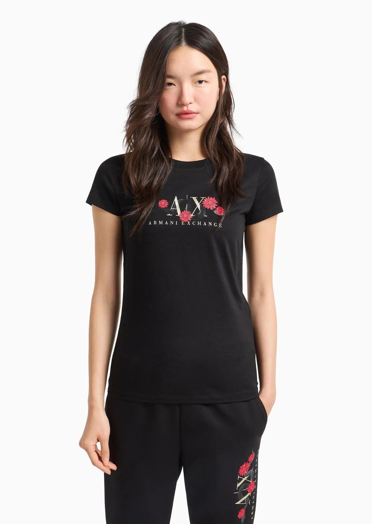 Armani Exchange - Áo thun dáng suông nữ Aix Women's T-Shirt