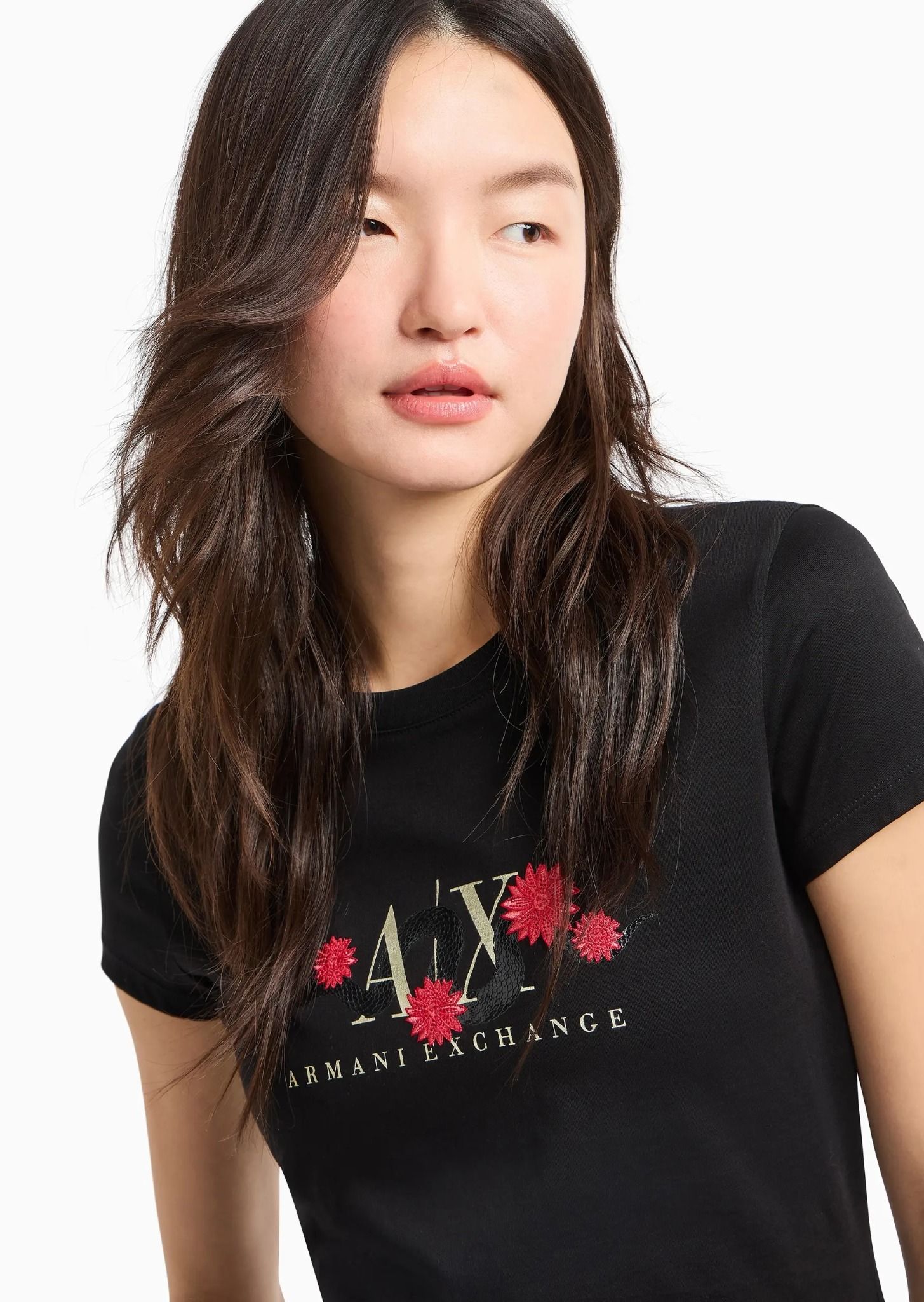 Armani Exchange - Áo thun dáng suông nữ Aix Women's T-Shirt