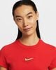 Nike - Áo tay ngắn thể thao Nữ Sportswear Chill Knit Women's Slim Cropped T-Shirt