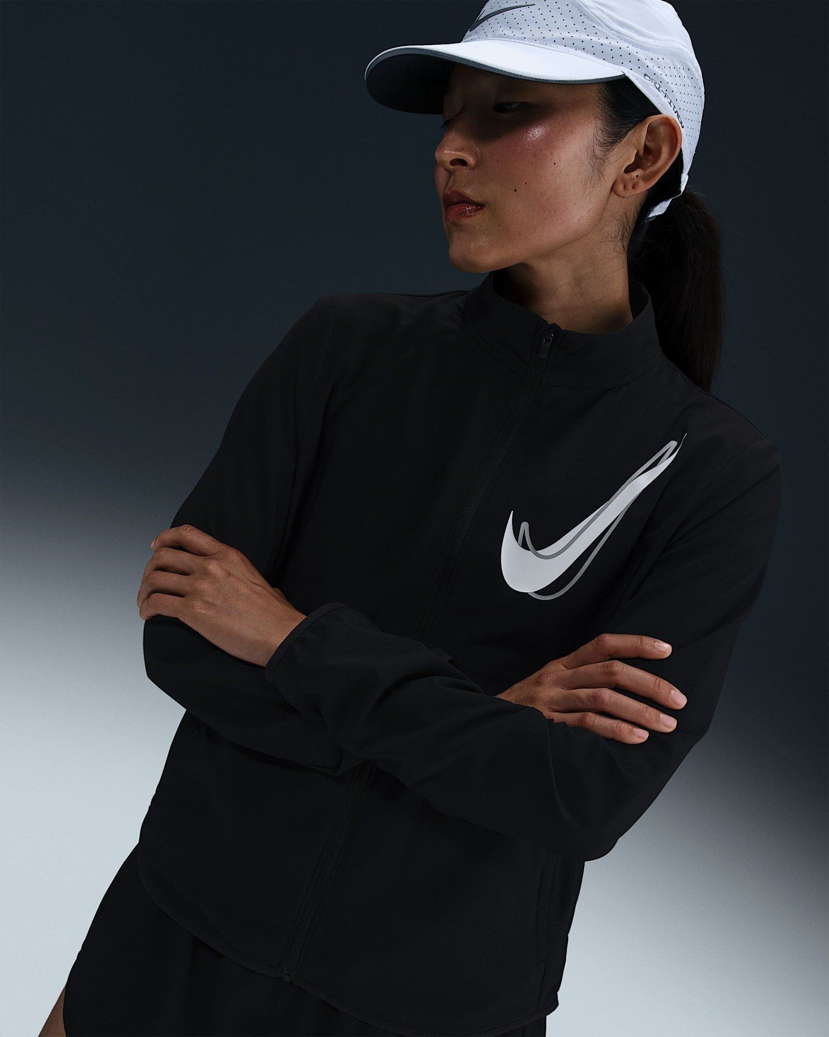Nike - Áo khoác thể thao Nữ Swoosh Women's Dry Fit Running Jacket