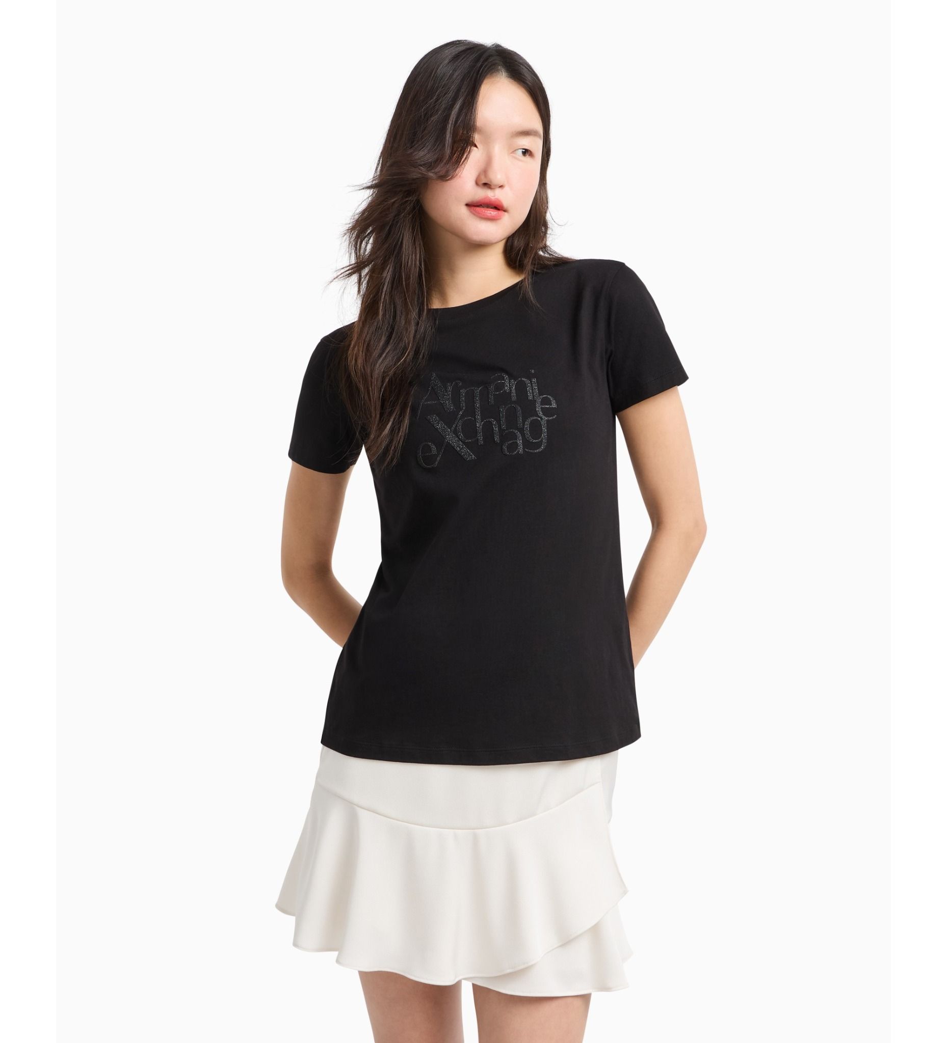 Armani Exchange - Áo thun dáng suông nữ Aix Women's T-Shirt