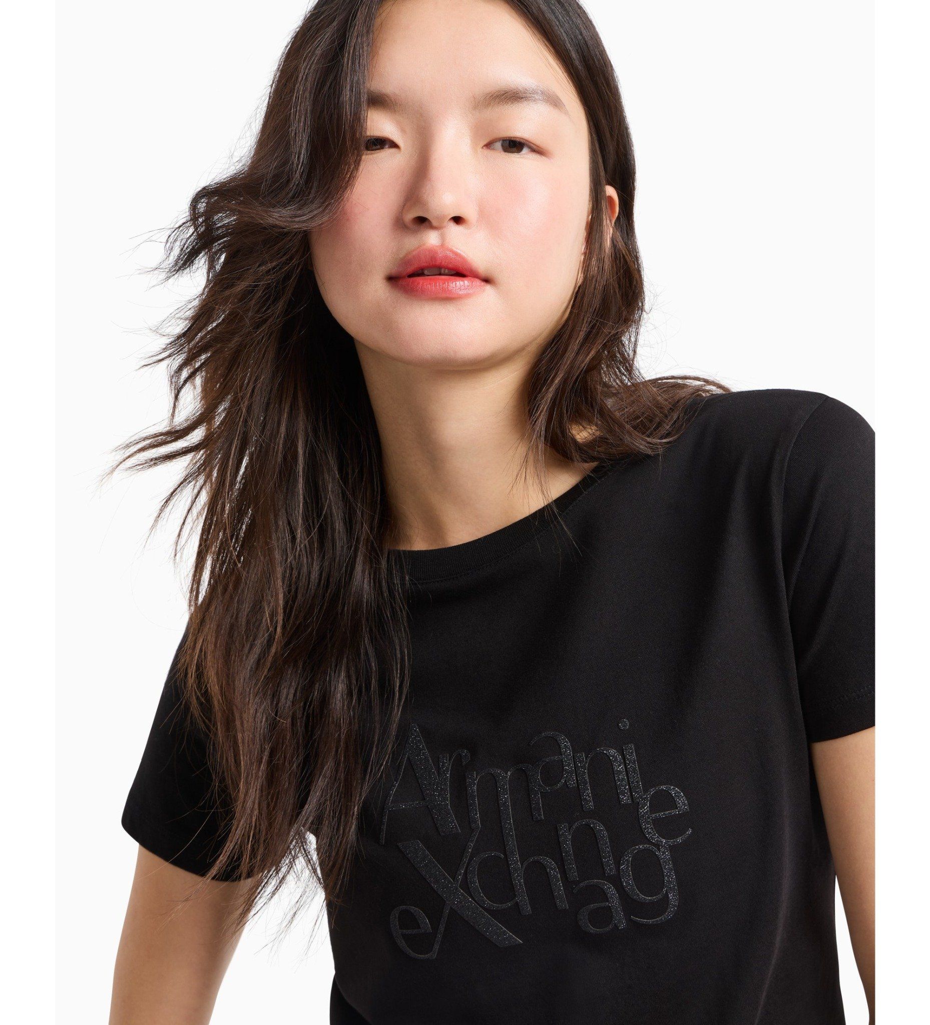 Armani Exchange - Áo thun dáng suông nữ Aix Women's T-Shirt