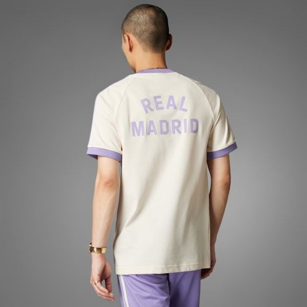 adidas - Áo thun đá banh Nam Real Madrid Adicolor Classics 3-Stripes T-Shirt