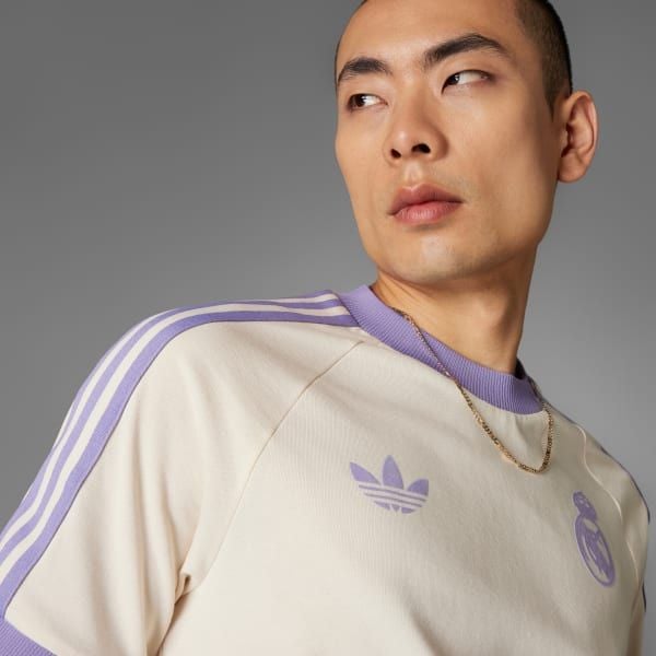 adidas - Áo thun đá banh Nam Real Madrid Adicolor Classics 3-Stripes T-Shirt