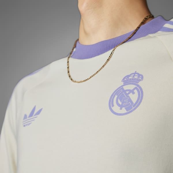 adidas - Áo thun đá banh Nam Real Madrid Adicolor Classics 3-Stripes T-Shirt