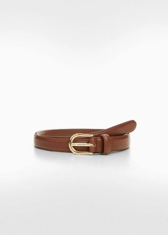 Mango - Thắt lưng nữ Buckle skinny belt