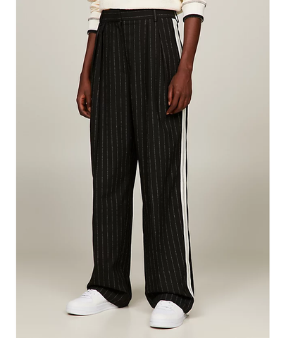 Tommy Hilfiger - Quần dài nữ Relaxed Straight Pinstripe Pants