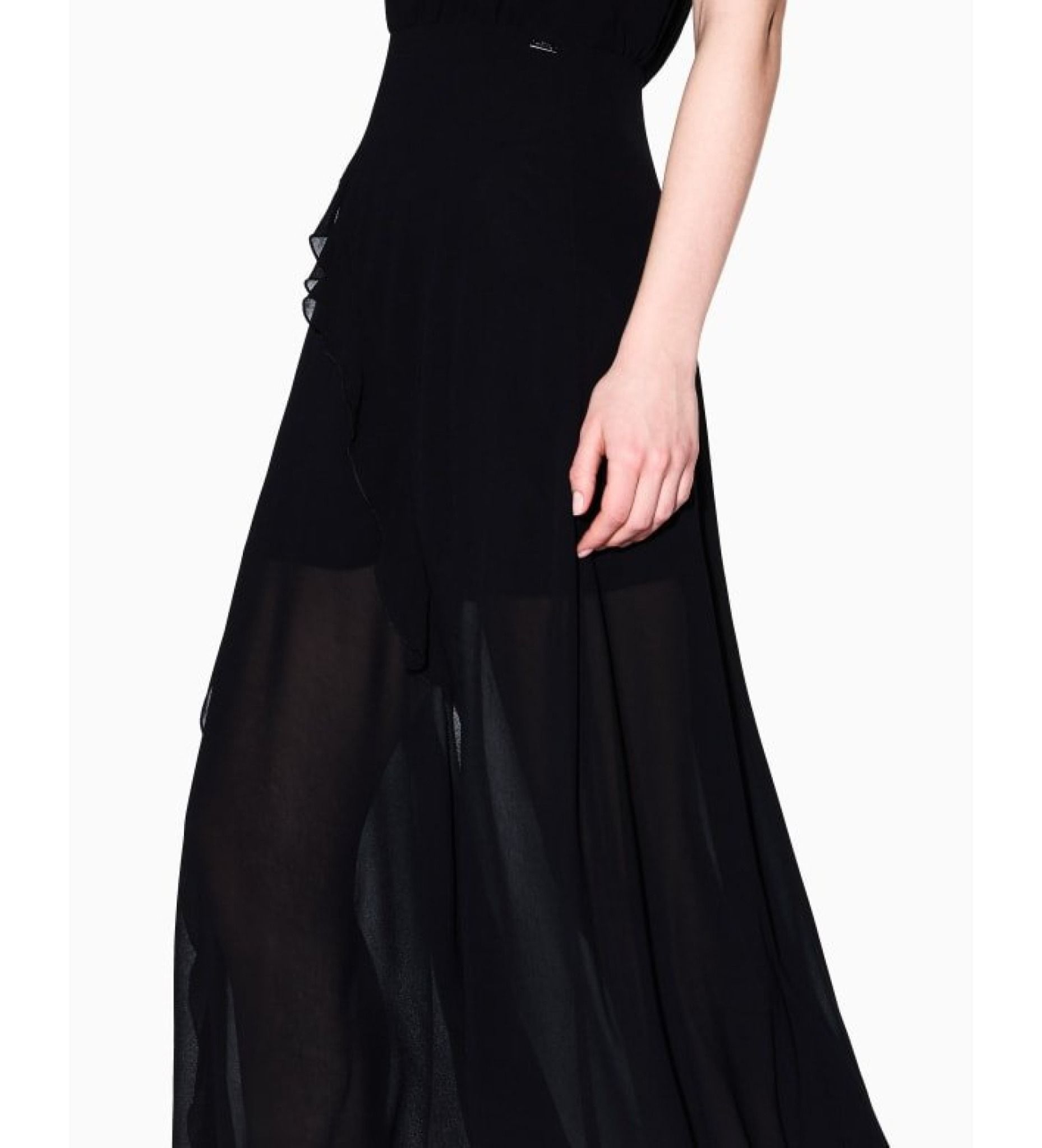 Armani Exchange - Đầm nữ Ax Black Midi Dress