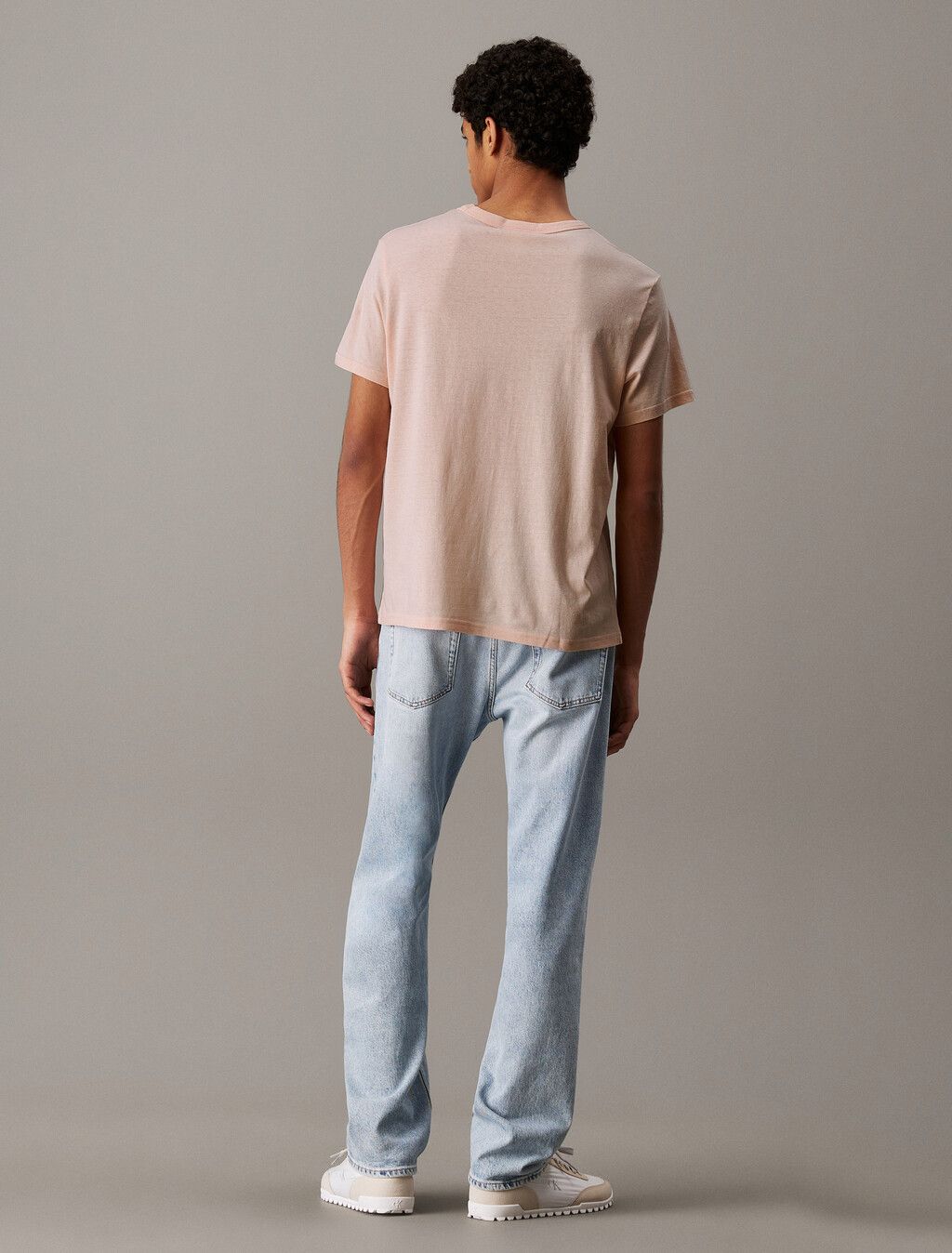 Calvin Klein - Áo thun tay ngắn nam CK Cotton Hemp Monogram T-shirt
