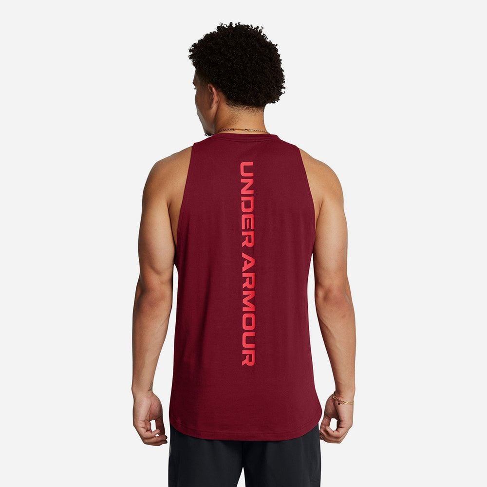 Under Armour - Áo thun ba lỗ nam Baseline Cotton Basketball Tanks
