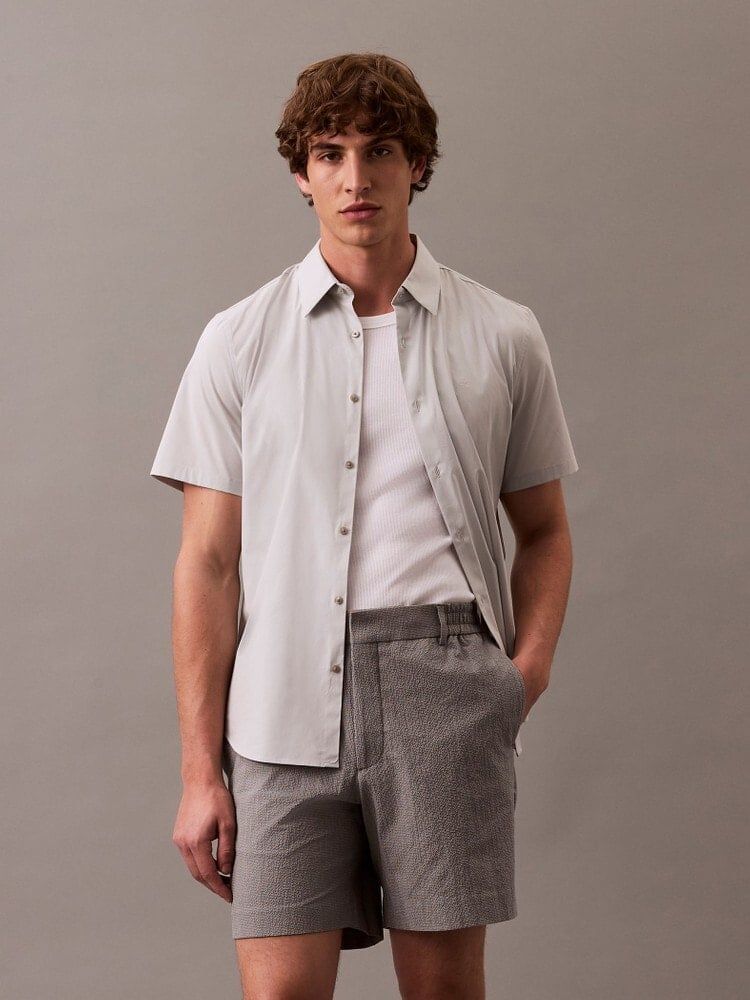 Calvin Klein - Quần ngắn nam CK Cotton Seersucker Classic Short