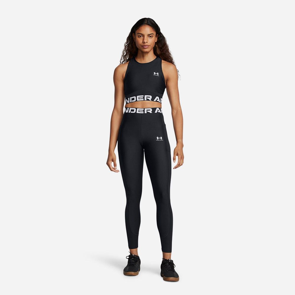 Under Armour - Quần dài ống bó nữ Heatgear Rib Training Leggings