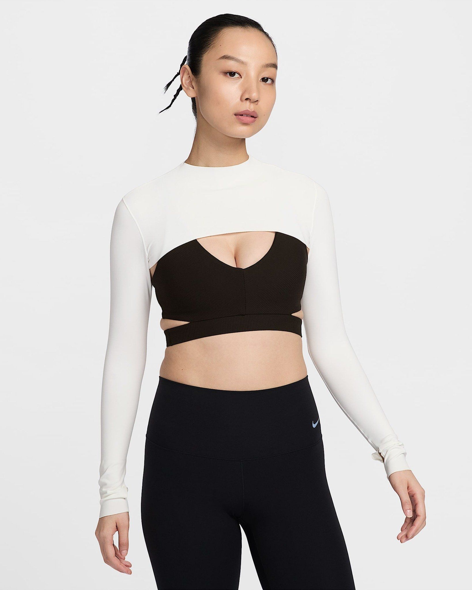 Nike - Áo tay dài thể thao Nữ Women's Zenvy Dri-Fit Top