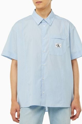 Calvin Klein - Áo sơ mi tay ngắn nam Premium Relaxed Shirt