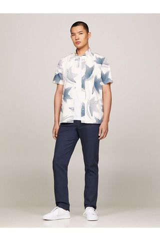 Tommy Hilfiger - Quần dài nam Men's Woven Fabric Regular Waist Straight Denton