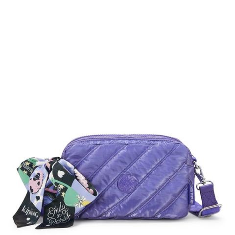 Kipling - Túi đeo chéo Milda Glossy Lilac