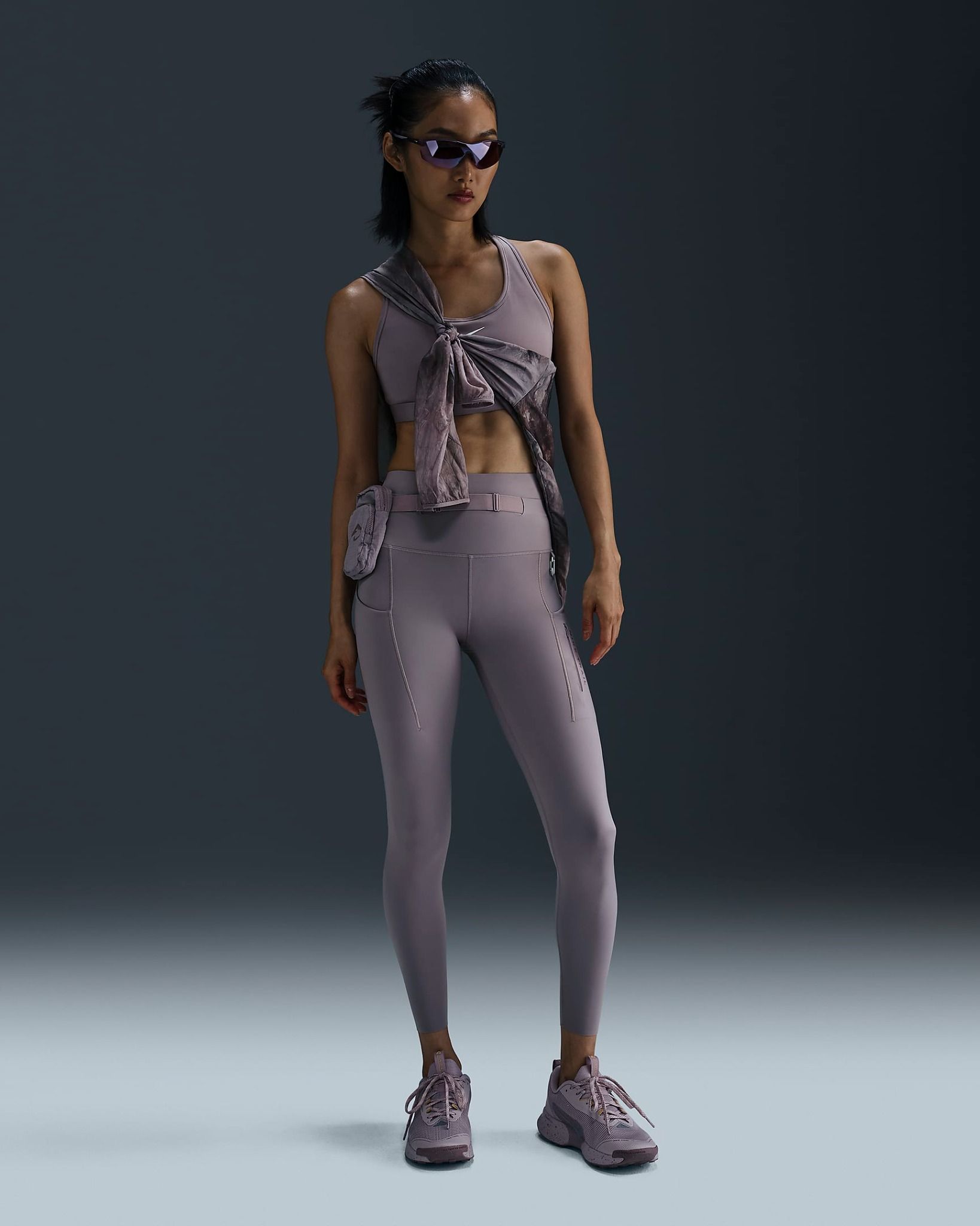 Nike - Quần dài ống ôm Nữ Trail Go Women's Firm-Support High-Waisted 7/8 Leggings with Pockets