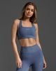 2Xu - Áo ngực hỗ trợ nhẹ nữ Ribbed Longline Running Bra