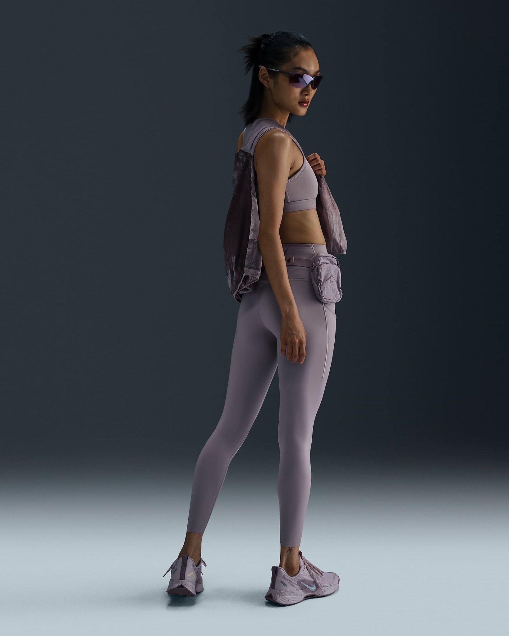 Nike - Quần dài ống ôm Nữ Trail Go Women's Firm-Support High-Waisted 7/8 Leggings with Pockets