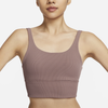 Nike - Áo ngực thể thao Nữ Zenvy Vented Series Women's Mild Support Padded Ribbed Long Sports Bra